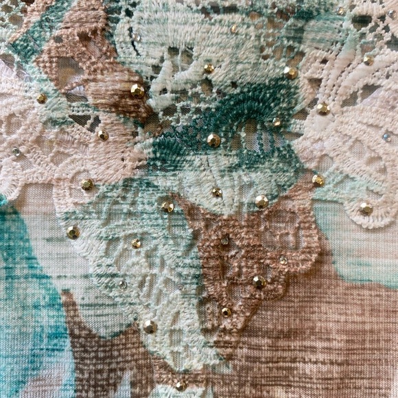 Alfred‎ Dunner Green Boxy Blouse - Picture 4 of 8